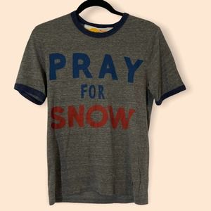 Aviator Nation Pray for Snow tee, Gray, SM